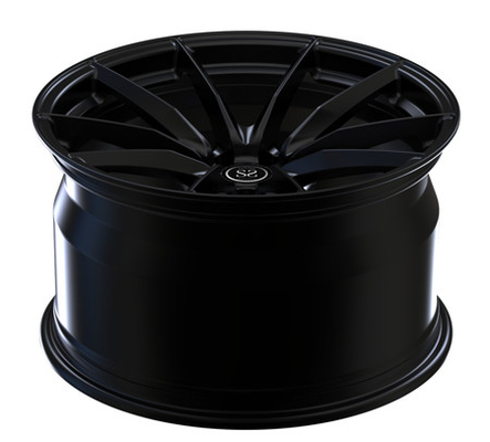18X10.5 Forged 1 Piece Monoblock Wheels Satin Black Rims For BMW Mercedes Porsche