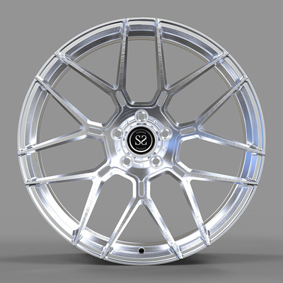 8.5jx19 Clear Polished 1 Piece Forged Monoblock Wheels Et52 10.5jx19 Et37 For Maserati