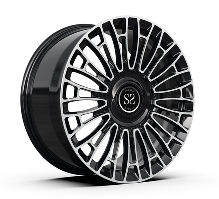 Staggered Monoblock Forged Wheels Rims 20x8.5 20x9.5 Gloss Black Machined Face