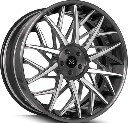 Staggered 3PC Forged Rims Wheels 21&quot; And 22&quot; With 5x114.3 Bolt Pattern
