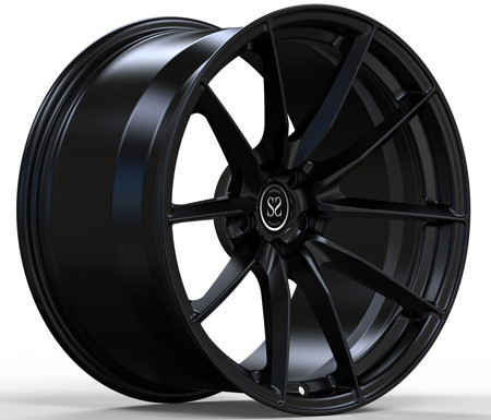 18X10.5 1 Piece Forged Wheels Matte Black Deep Concave Custom Car Rims