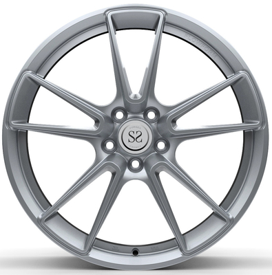 Staggered 1 Piece Custom Wheel 19x8 19x9 For Alfa Romeo Glulia Rim Hre Hyper Silver