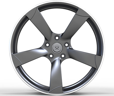 Gun Metal 1P Forged Monoblock Rims For Audi S3 20inch Staggered Custom Wheels