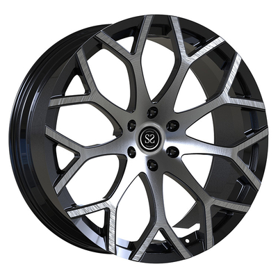 Custom Forged Monblock Wheels 6-120 21x9.0 Black Brushed Face For Cadillac SRX GMT166