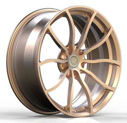 Custom Aluminum Alloy Forged Wheels Champagne Gold For BMW 520d F10 Rims