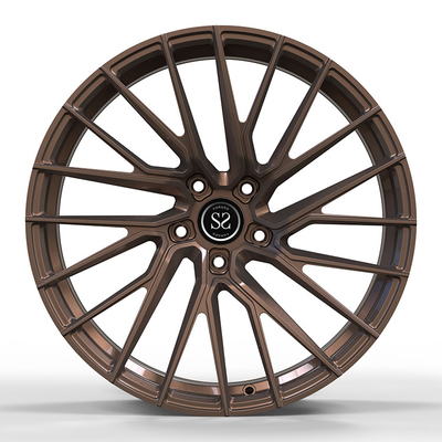 5x112 1 Piece Forged Wheels Custom Satin Bronze 19 20 21 22 23 Inches In BMW G07 X7