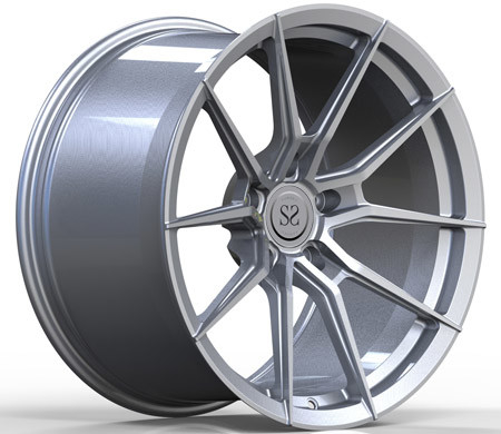 Silver Paint Monoblock Forged Wheels for Porsche Deep Concave Custom 1 Piece Rims