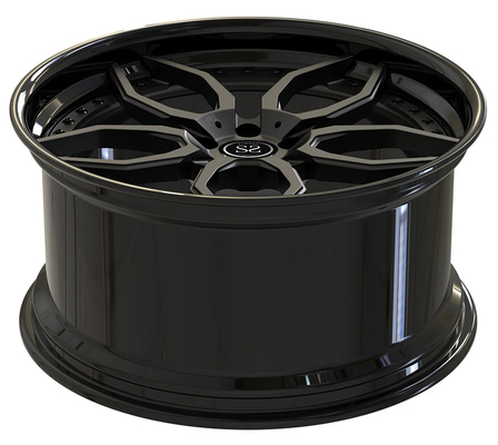 23x11 Custom 2-PC Forged Rims Gloss Black 5x130 For Porsche Cayenne 2020
