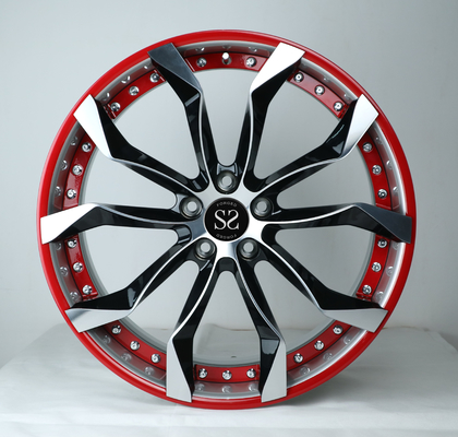 18 19 20 21 22inch red machined face 2-piece forged wheel rims for X5 X6