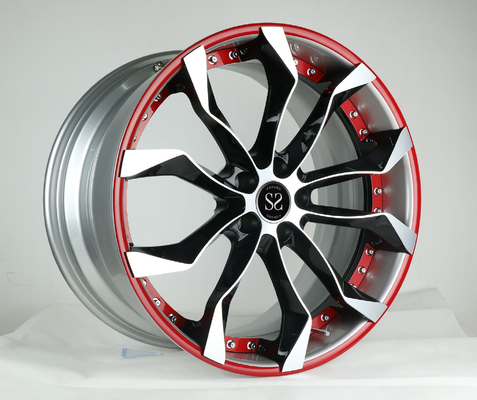18 19 20 21 22inch red machined face 2-piece forged wheel for X5 X6 5x120 Tone-Colors