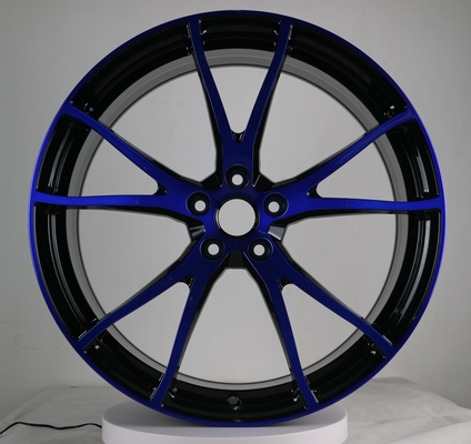 17-22 inch customize pepsi color 1 piece  forged alloy car wheel rim