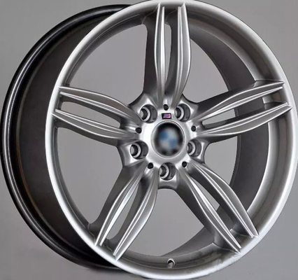 Staggered Rims Customized Car Rims  For BMW 535i / Hyper Silver 19&quot; Forged Alloy Wheel Rims