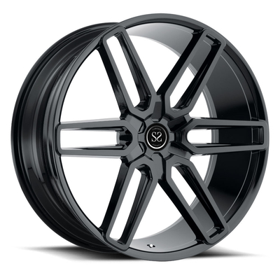 20x10 inch black milled custom forged monoblock alloy wheel chrome rims