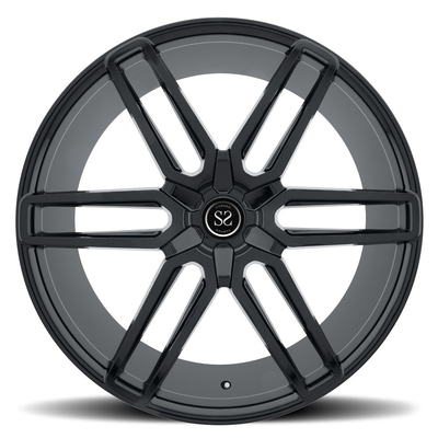 20x10 inch black milled custom forged monoblock alloy wheel chrome rims