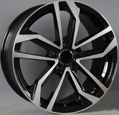 Car Rims For Audi RS6 / Gloss Black Machined Customized 18&quot; inch Forged Alloy Rims
