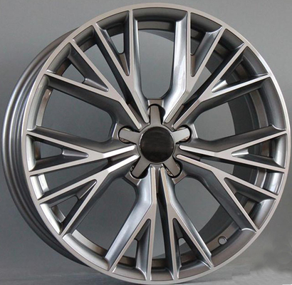 Gun Metal Machined Customized Car Rims For Audi A7/Gloss Black Machined 19&quot; Forged Aluminum Alloy Rims