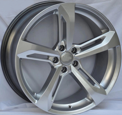 Silver Machined Customized 22 Rims For Audi RS7 / 22 Rims Forged Alloy Rims