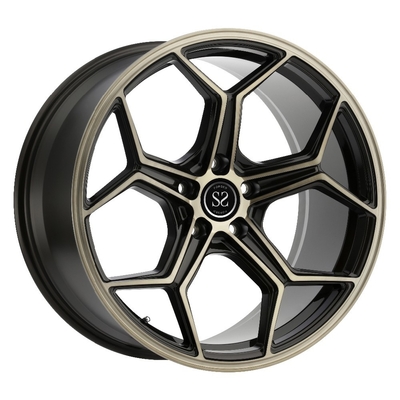 Custom 23 24 Black one piece forged wheels with 5x112  5x120 For BMW X5 X6