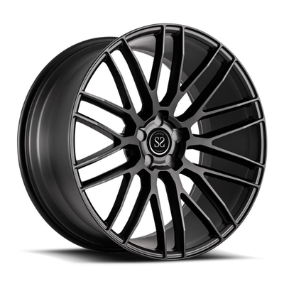 luxury sport passenger cars hyper silver black forged monoblock rims wheels for jaguar