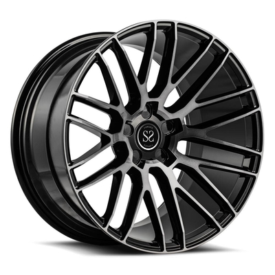 luxury sport passenger cars hyper silver black alloy rims wheels for jaguar