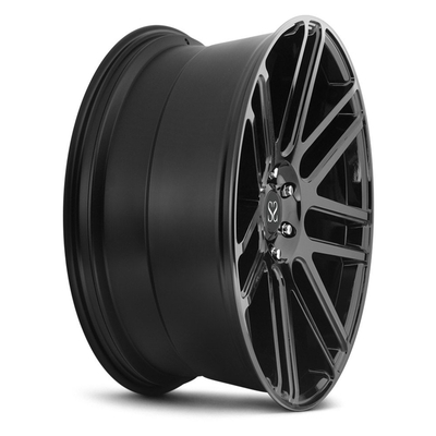custom size 20 21 22 forged rims wheel with matte black spoke barrels for luxury car