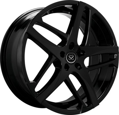 19 inch black machine face chrome 5*120 1 piece forged racing wheels rim