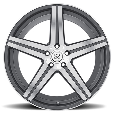 5*114.3 gray machine face customs 1 piece forged alloy wheel rim for Lexus
