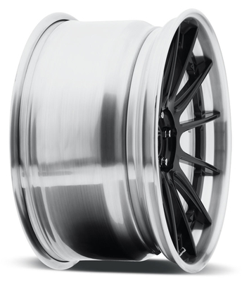 gloss candyblack-brushed gloss clear stepped and flat lip 18 inch 19 inch 5x112 cars wheels