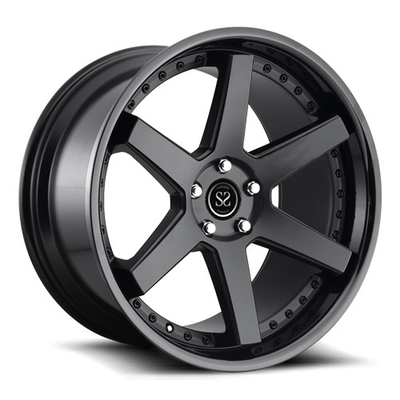 2-piece forged car wheel supplier manufacture all type of aftermarket wheel rim 5x112 6061-T6 Aluminum Alloy