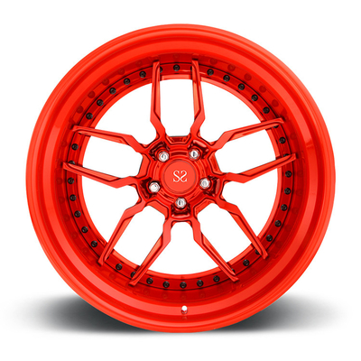 18-24 inch customize 3 piece forged wheel rim with deep lip