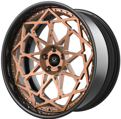 Bronze 21 Inch 2-iece Forged Wheels  For Ferrari 458 Speciale Car Rims 5x114.3