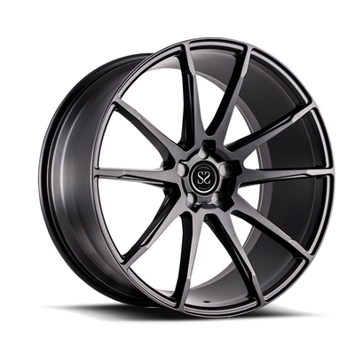 2 Piece Forged Super Sport Car Rims Matte Black Staggered 20 Inch