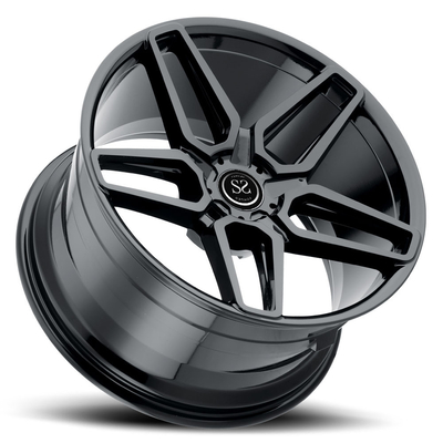 Gloss Black Customized Car Rims For BMW X5 / PCD 5-120 22 inchin Alloy RIms