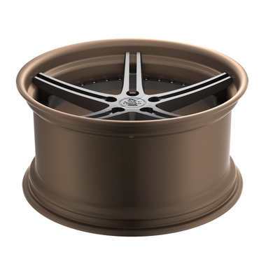 Bronze Machined A6061 T6 1-Piece Forged Wheels For BMW 730