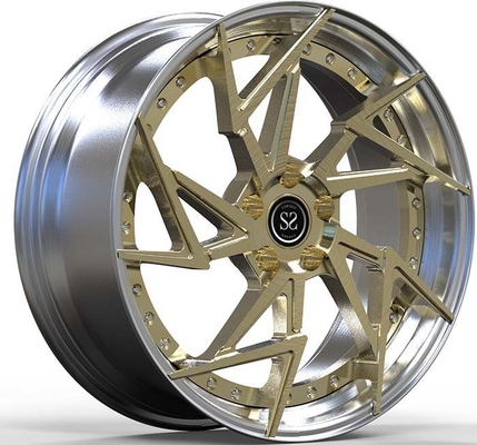 JWL 2 Piece Hyper Black Forged Alloy Wheels For Lamborghini, Ferrari, Toyota, Nissan, Audi, Porsche, Mclaren Chevy