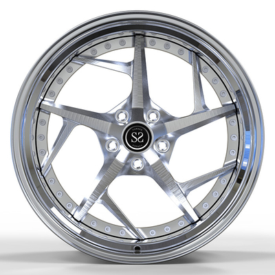 Polish 2 Pc 22 Inch Forged Rims 5x130 For Porsche Staggered 19 and 20 inches