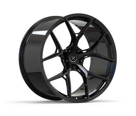 Gloss Black Painted 21 Inch Monoblock Forged Rims For 488 Car