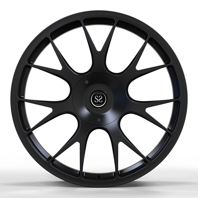 Ss1027 19 Inch Staggered Matt Black 1-Pc Forged Alloy Wheels For Porsch 996 5x130