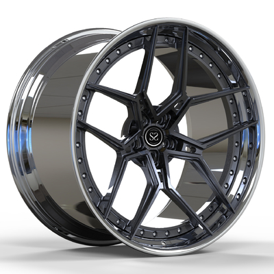 2-pieces alloy wheels deep concave forged wheels for Ferrari