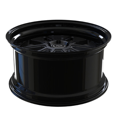 Tuning Design Center Grey Barrel Gloss Black Forged Deep Dish Rims