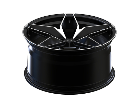 Black Machined 20 Inch Monoblock 1 Piece Forged Wheel For Alfa Romeo Car Rims