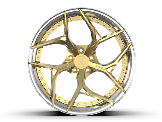 Forged Aluminum 21 Inches Audi Rs6 Two Piece Forged Wheels 112mm Pcd