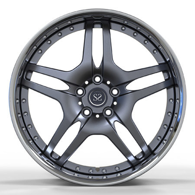 Gun Metal Brushed  22 Inches Bmw M8 2 Piece Forged Wheels 4x100