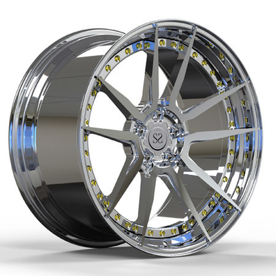 Polished Super Concave 21 Inches GTR Forged Wheels 5x120 2 Piece Wheels
