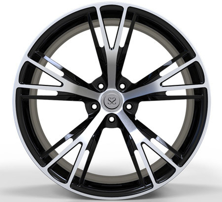 20 Inch Black Machined Face T6 One Piece Forged Wheels For Bmw X5 X6