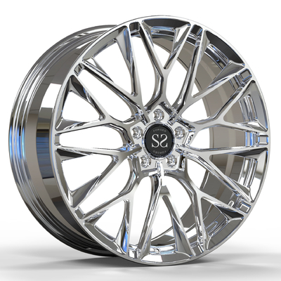 Benz C250 1 Piece Forged Wheels Polished Alloy Aluminum 5x112