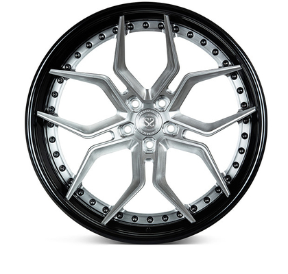 Chrome Polished Brushed 1 Piece Forged Wheels Deep Concave Deep Dish