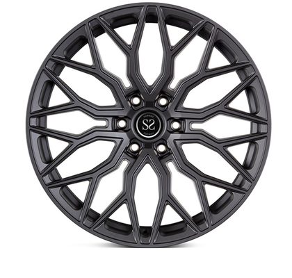 Gloss Black 1Piece Rims Forged Wheels Machined For Forged Mustang　