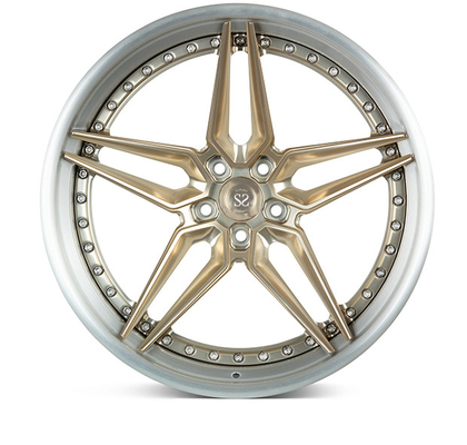 Custom Double 5 Spoke 3 Piece Forged Wheels For Porsche Audi RS6 21x11.5