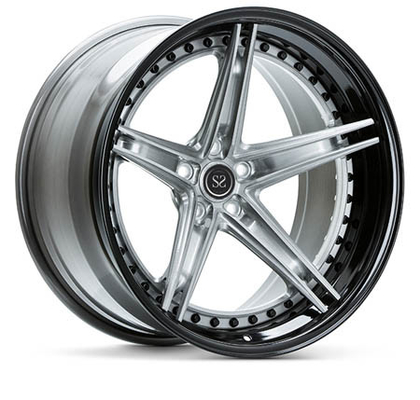 A6061 T6 Alloy 3 Piece Wheels Customized For Luxury Car